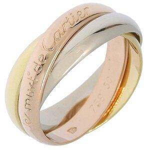 CARTIER Trinity Ring K18 Gold (YGxPGxWG) #5.4(US Size) 7.0g Women
